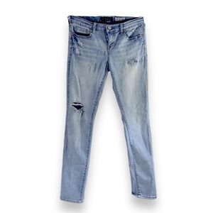 Y2K Vintage Aeropostale Light Wash Ripped Denim Jeans Women’s Size 4
